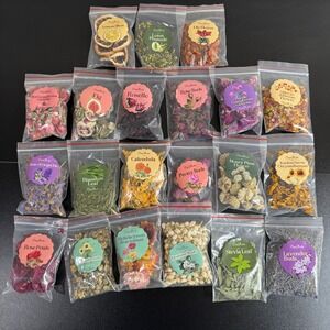 Lot 21 Dried Flower Packets Soap Candle Making DIY Arts Crafts 0.4 oz Each